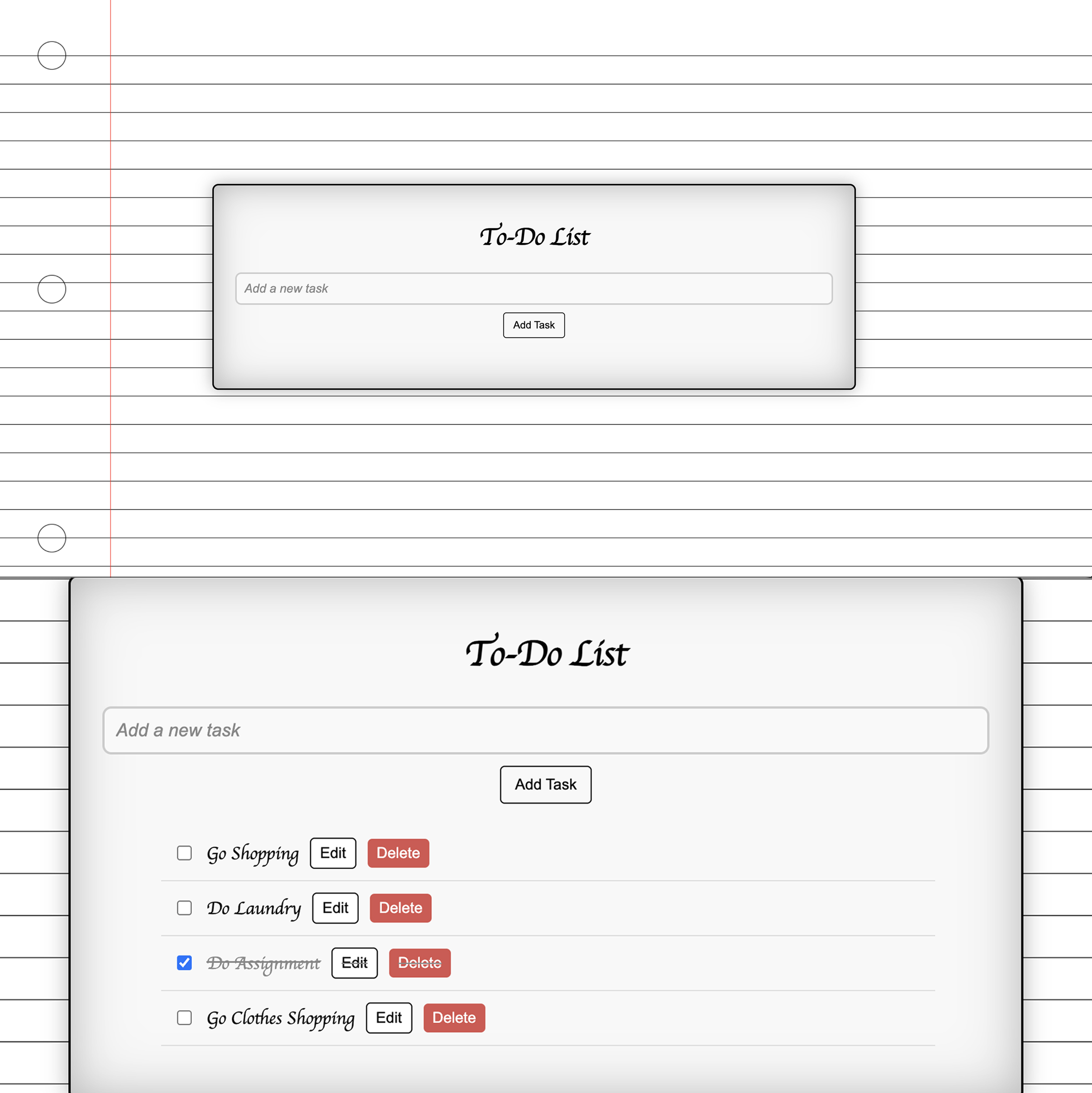 JavaScript To-Do List